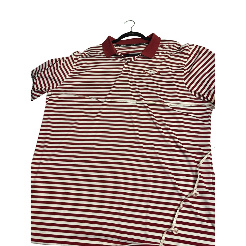 Nike Golf ECS Evangelical Christian School Dri-FIT Striped Polo Mens XXL NEW - Picture 12 of 13